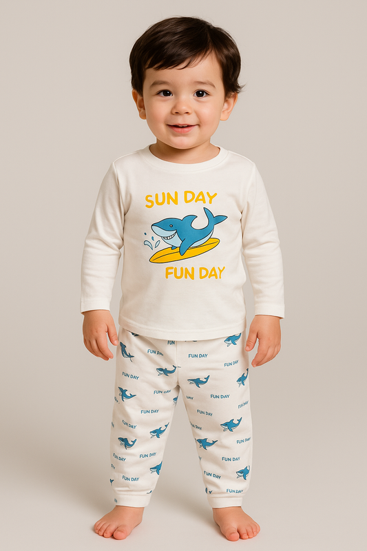 Premium Full sleeves Tshirt with Pant (SunDayFunDay) (Yr)