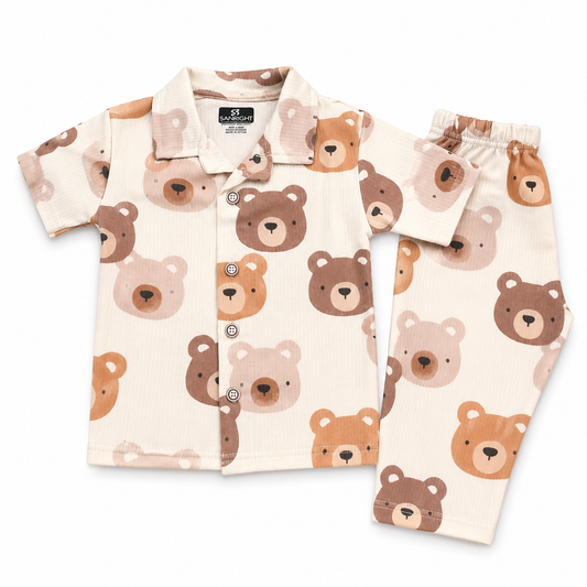 Premium Ribbed Collar Sets (Cream Big Teddy)