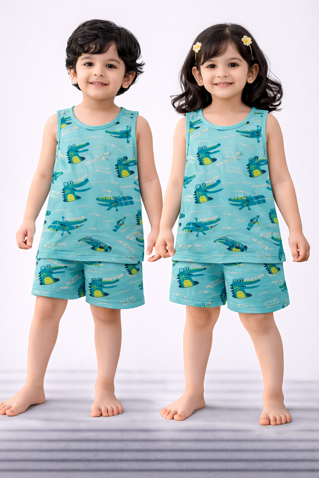 Cotton Sleeveless Shorts Sets (Pikaboo)