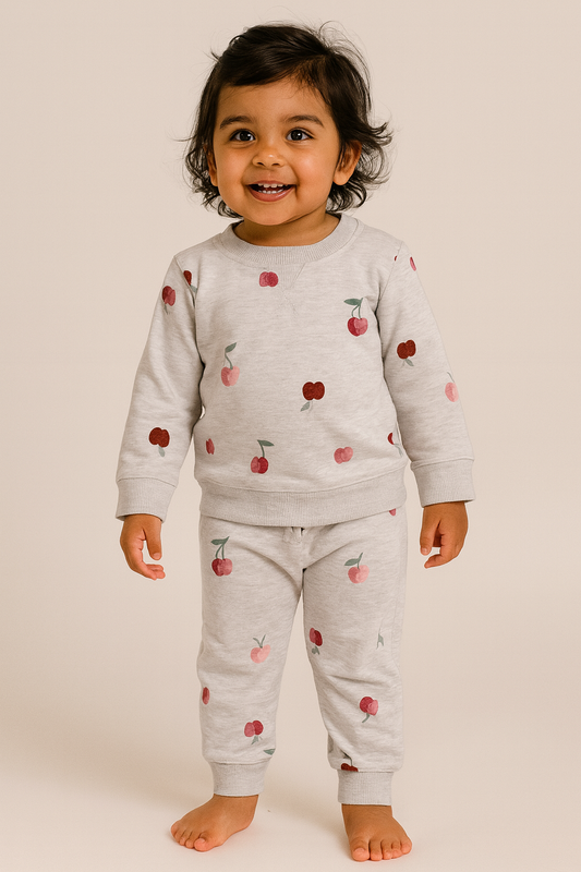 Premium Winter Full sleeves Tshirt with Pant (Cute Kutty Apple)