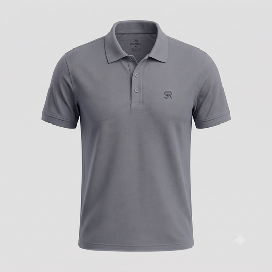 Men's Premium Mars Fabric Performance Polo T-Shirt - Mild Grey