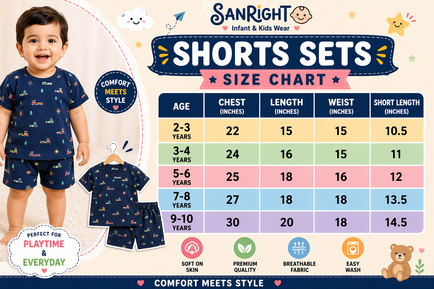 Shorts Sleeves Tshirt with Shorts Sets (Ash Cars)