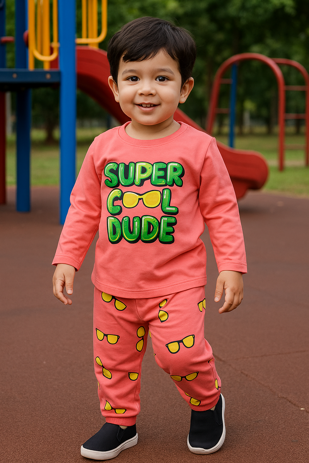 Premium Full sleeves Tshirt with Pant (Super COOL Dude) (Yr)