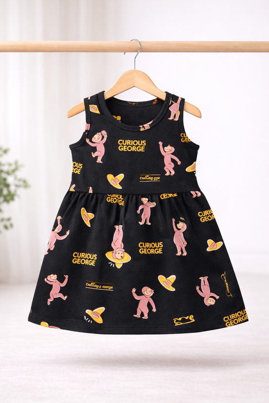 Sleeveless Cotton Frocks (Curious George)