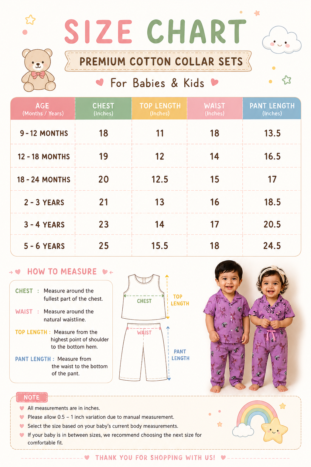 (COLL4) - Premium Cotton Half Sleeves Collar Tshirt with Pant (Purple Micky )