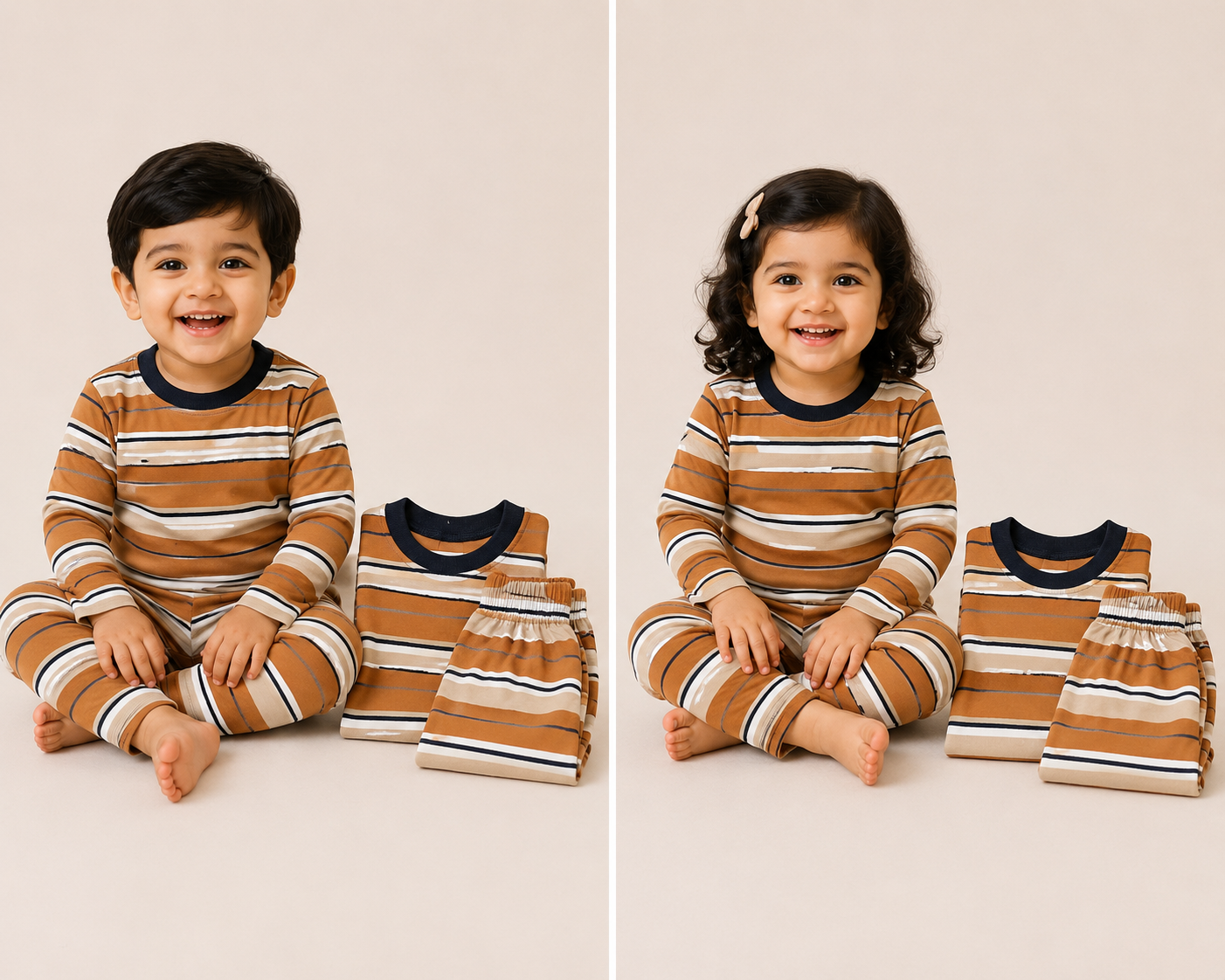 Soft Cotton Full sleeves Tshirt with Pant (Peru White Stripes)