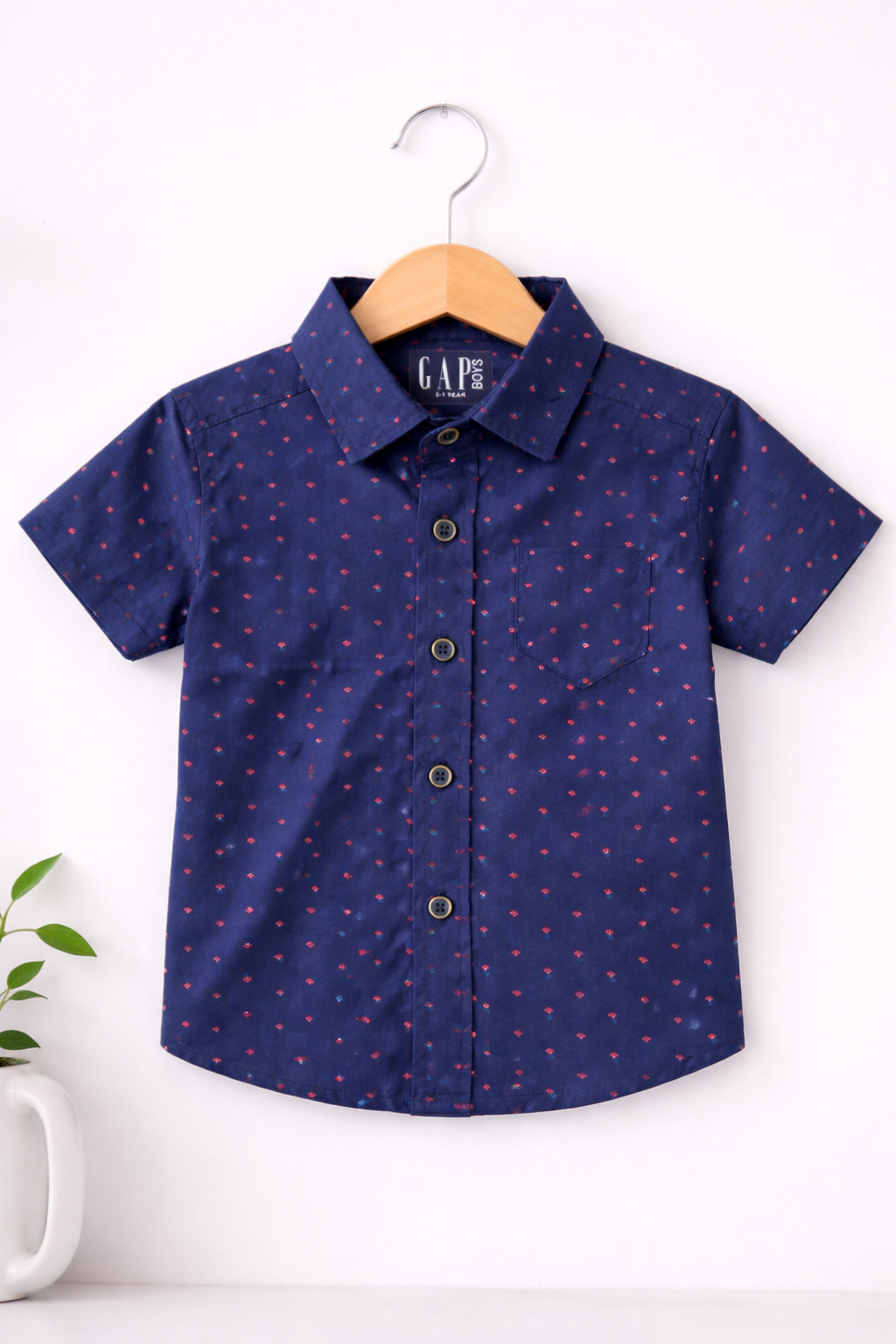 Airport - Premium Casual Cotton Front open Shirt (Dark Navy)
