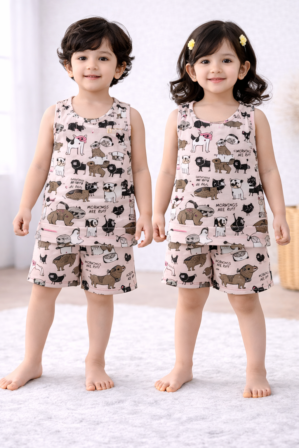 Sleeveless Shorts Sets(Sleepy FARM)
