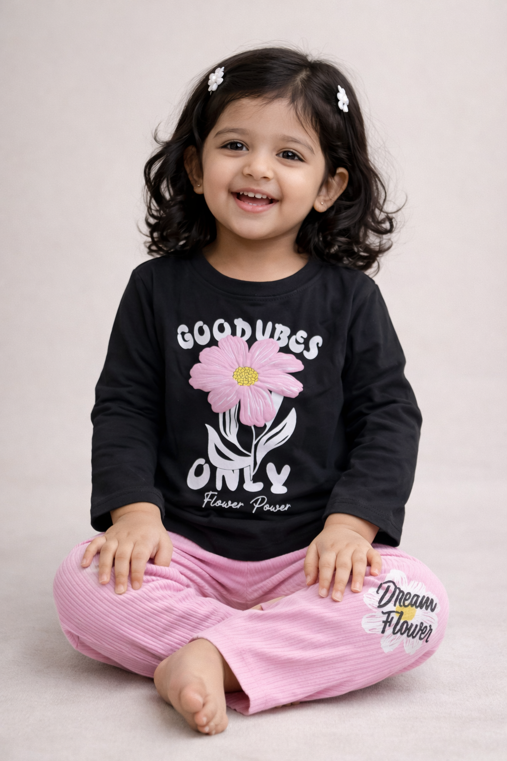 Kids’ Outdoor set (Black Flower power)