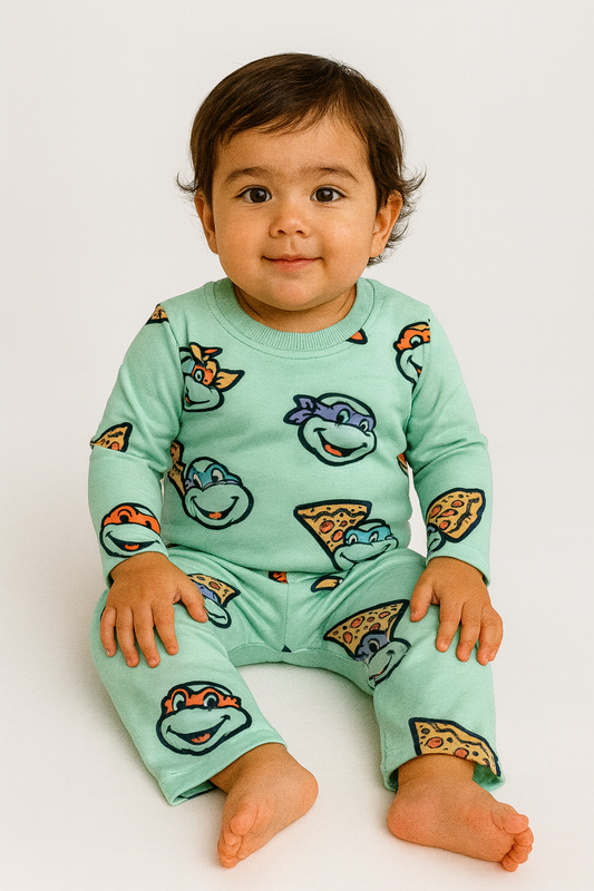 INFANT Kids’ Loungewear Winter set  (Ninja Turtle) (Fleece)