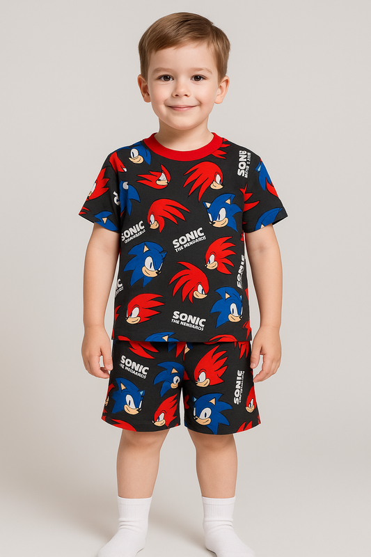 Drop-Sholder Shorts sets (Sonic)