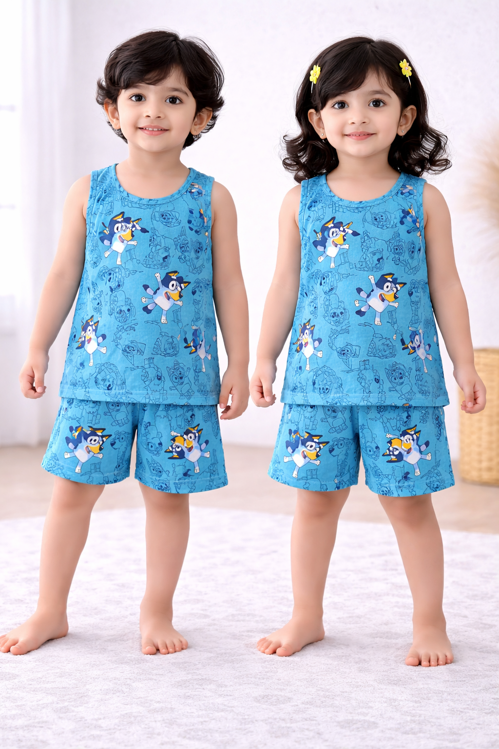 Sleeveless Shorts Sets (Two Headed BUEYS)