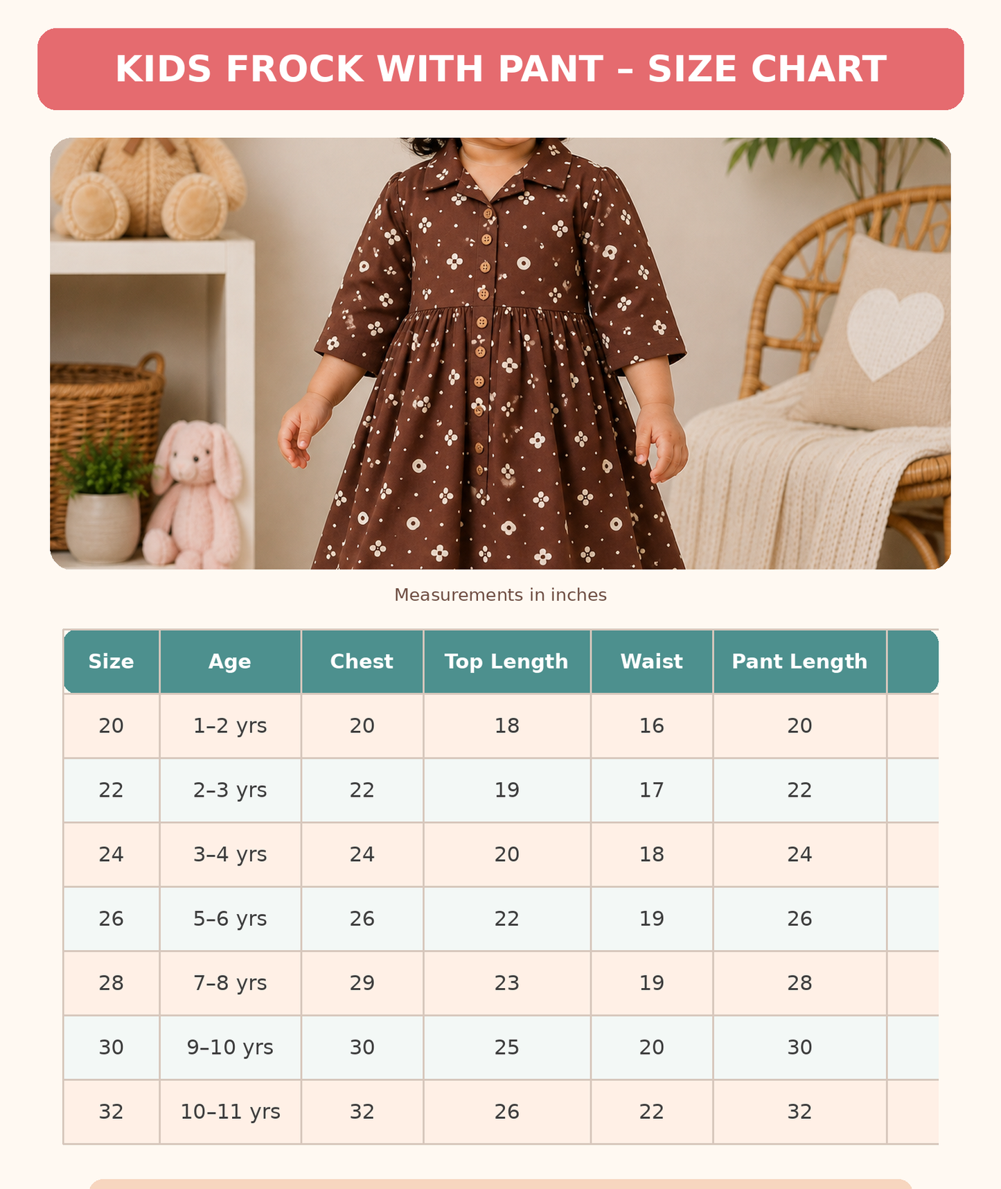 Girls Casual Cotton Printed Peplum Top & Pant Co-ord Set (0-11 Yrs) (C015)