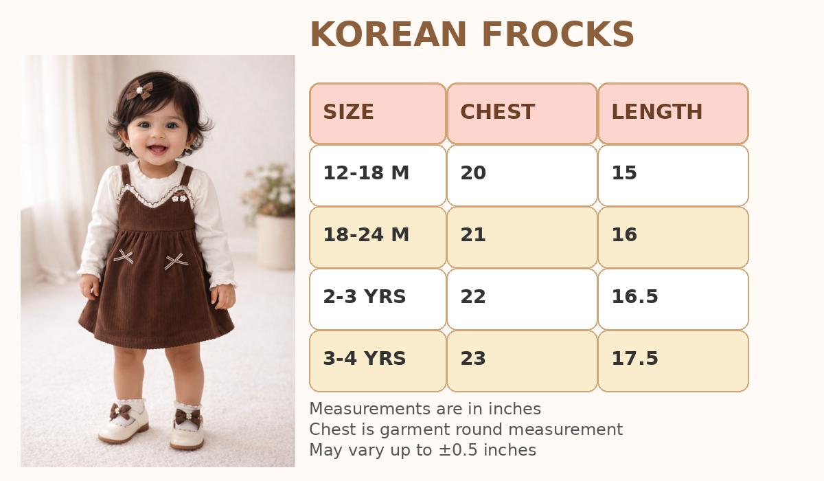 (KF018) - Premium Korean Style Baby Frock (Cream Rabbit)