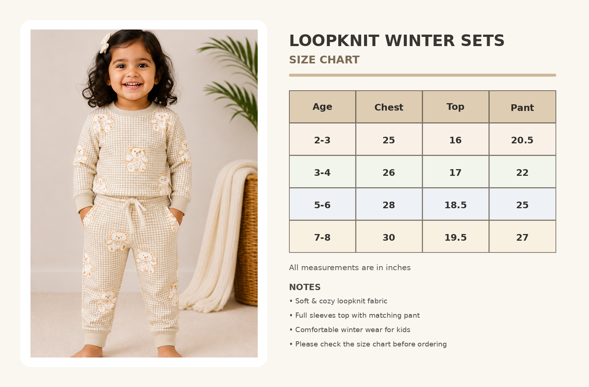 Premium Winter Full Sleeves T-Shirt with Pant (Colorful Big Star)