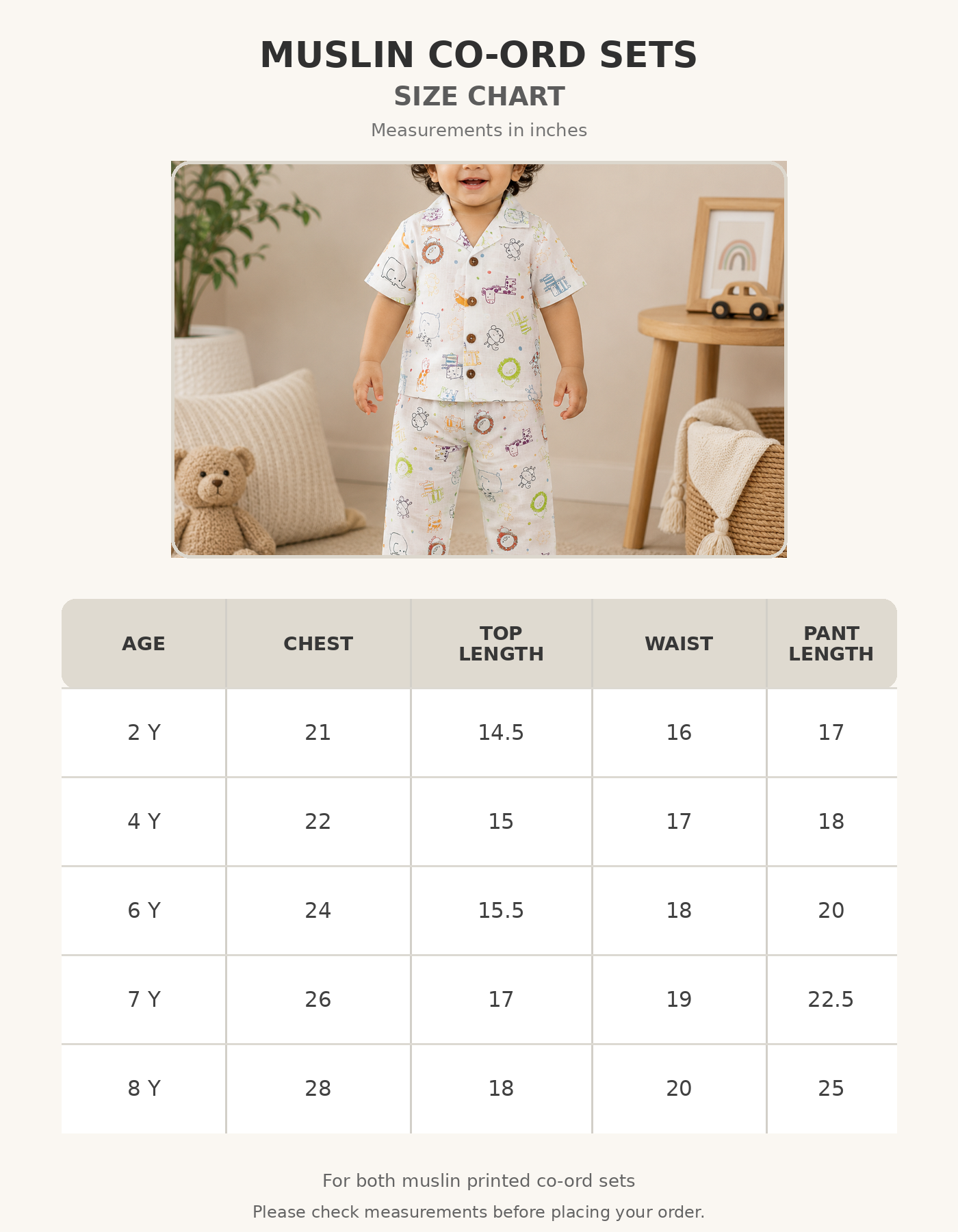 Airport - Kids Muslin Printed Co-ord Set – Collar Shirt & Pant (Animals & Dots)