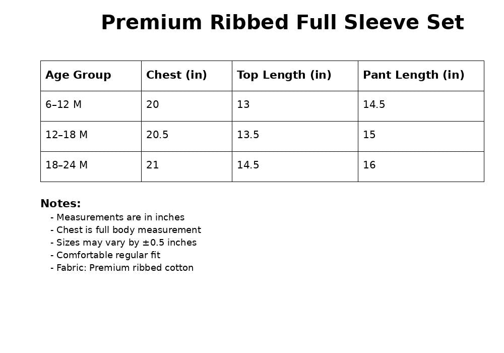 Premium Full sleeves Ribbed Tshirt with Pant (Sand Foxs)