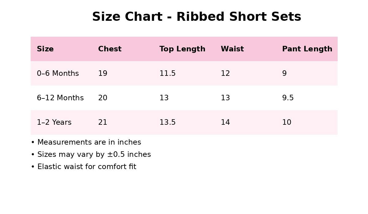 Airport - Crinkled  Front open Tshirt with Shorts Sets (Pink Smiley Rainbow)