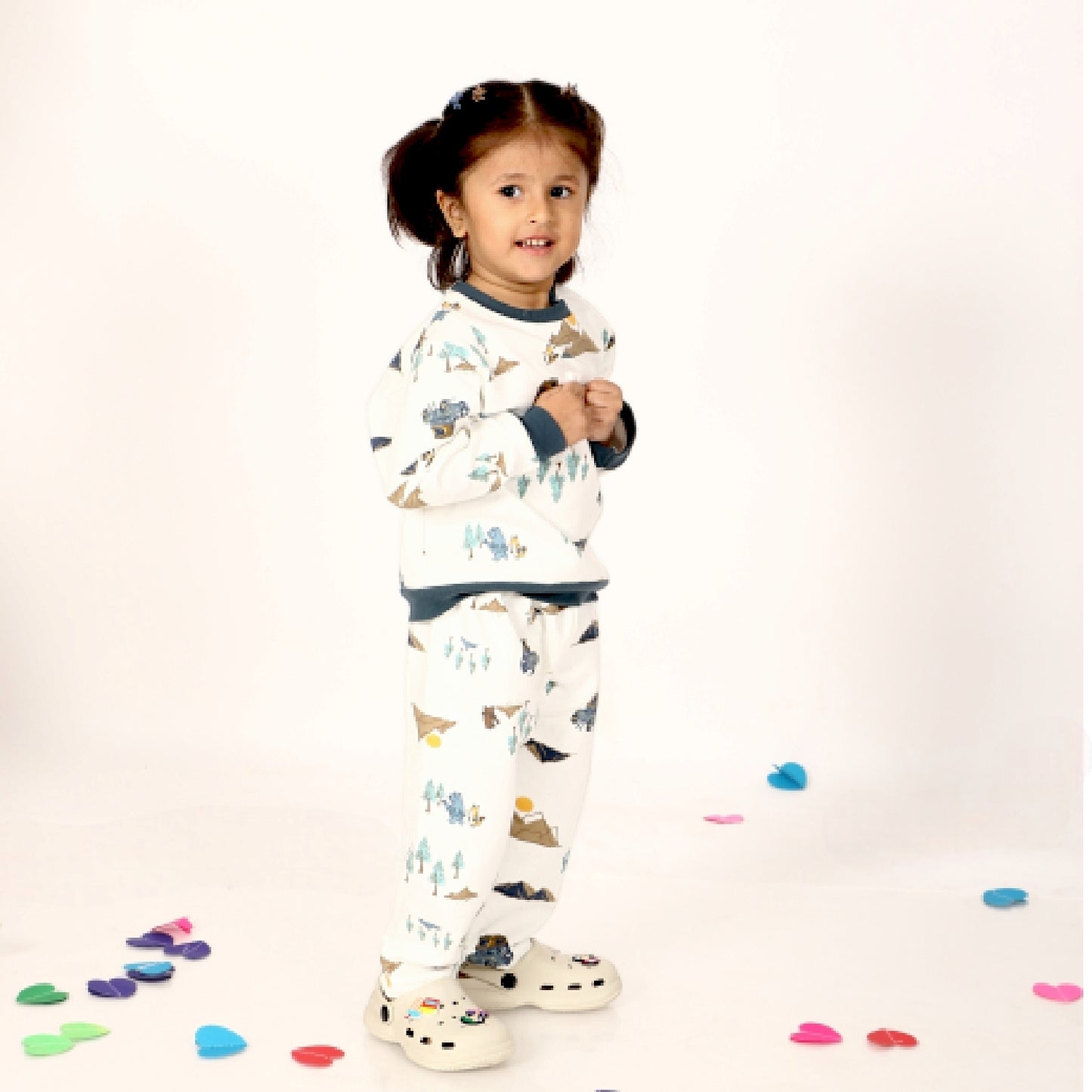 Exclusive Kids’ Loungewear Winter set (Snow)(Fleece)