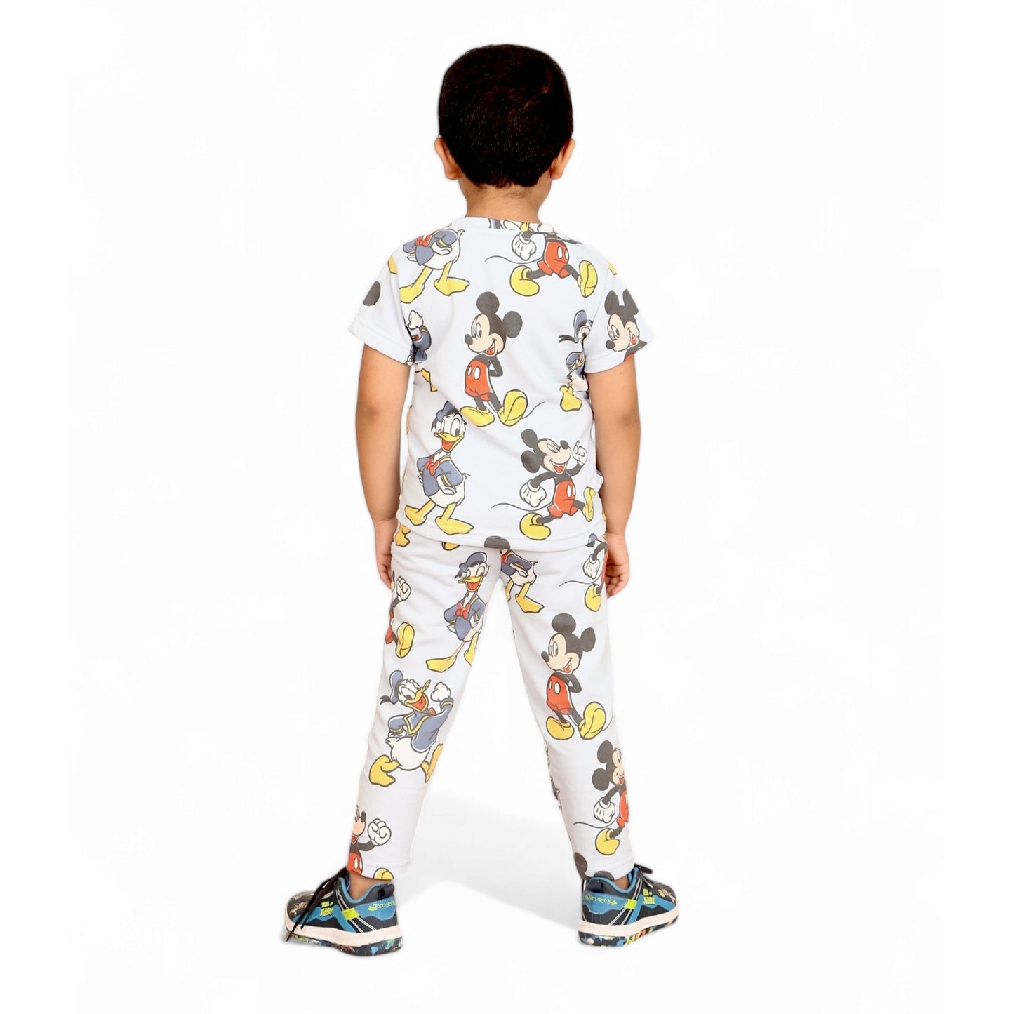 Half Sleeves Pajama Set (Blue Micky) - sanright