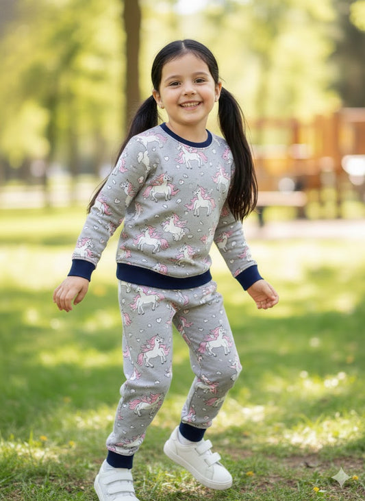 Exclusive Winter Wear (Grey Unicorn) (Heavy FLEECE)