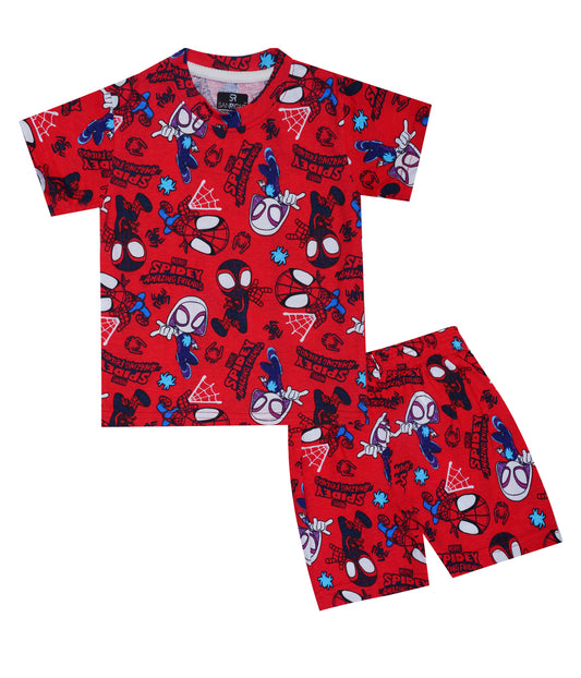 Shorts Sleeves Tshirt with Shorts Sets (Spidey Friends) - sanright