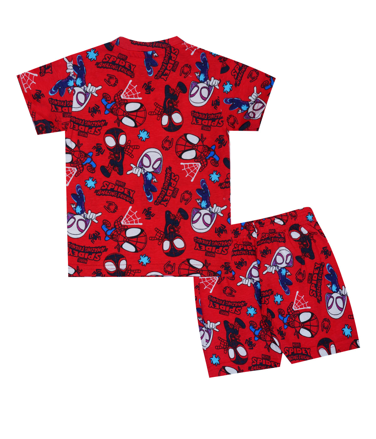 Shorts Sleeves Tshirt with Shorts Sets (Spidey Friends) - sanright